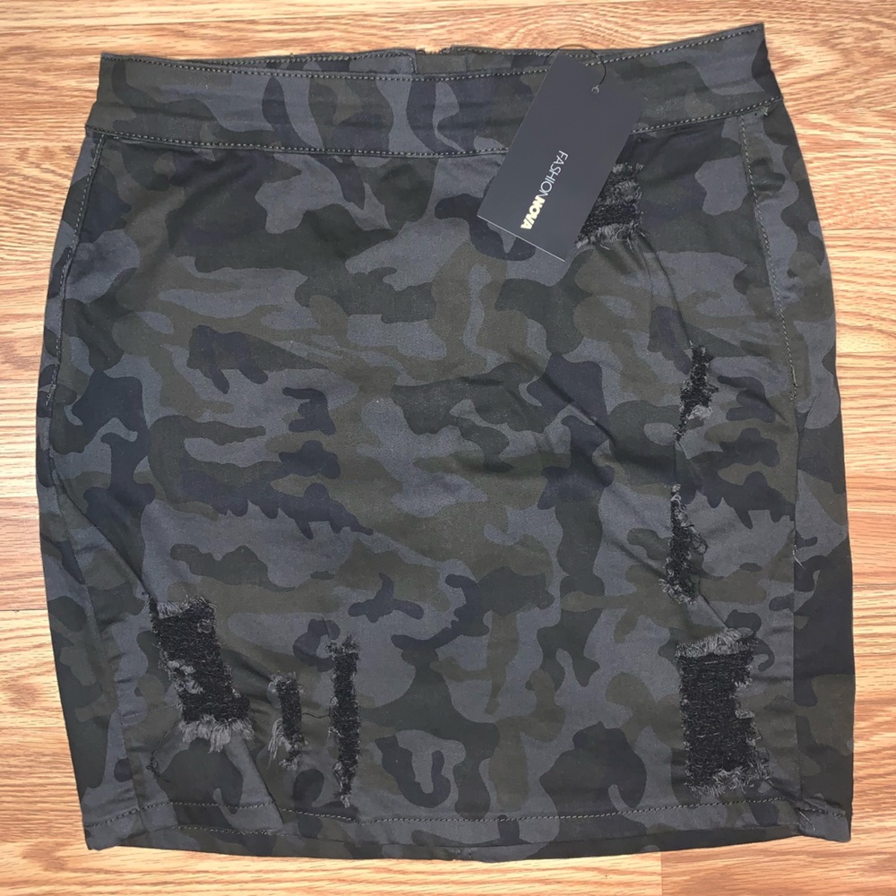 Camo distressed mini